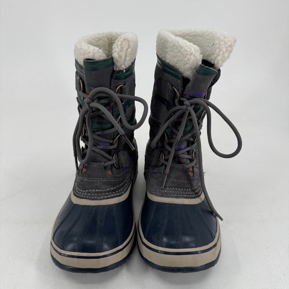 Sorel Snow Winter Duck Boots WOMENS Gray Lined Lace Up NL1715-035 SIZE 6 - Picture 4 of 7